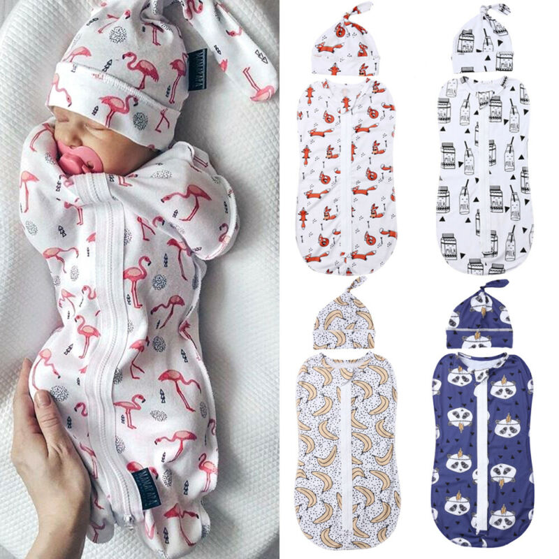 2PCS Soft Baby Swaddle