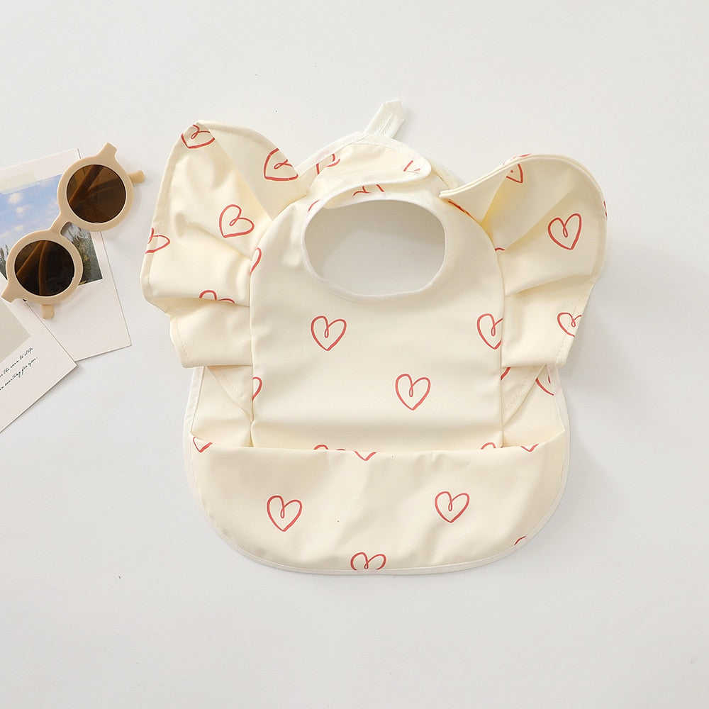 Waterproof Baby Bibs with Angel Wings