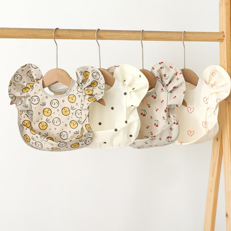 Waterproof Baby Bibs with Angel Wings