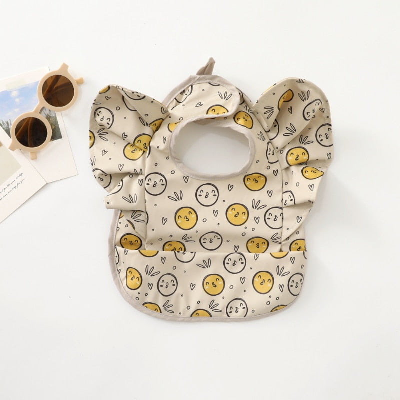 Waterproof Baby Bibs with Angel Wings