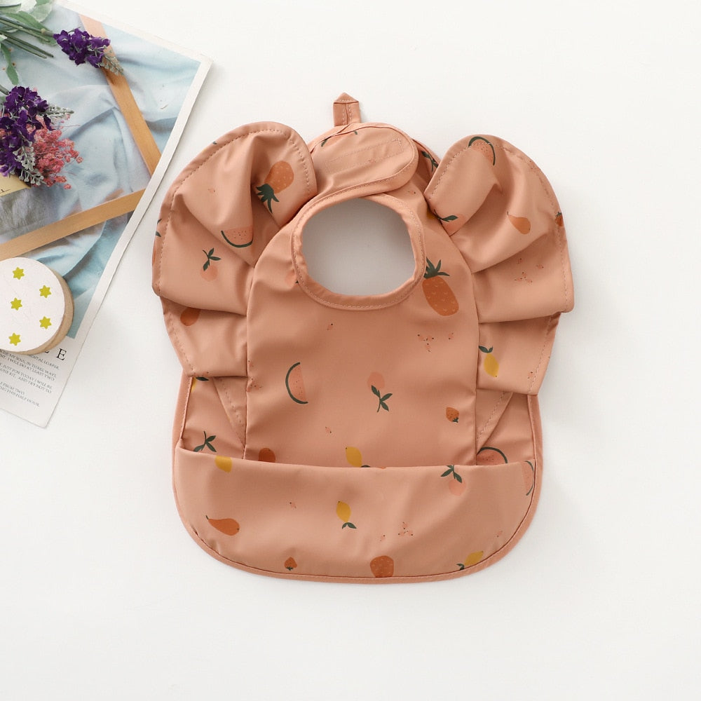 Waterproof Baby Bibs with Angel Wings